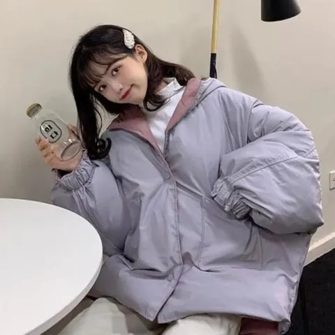 셀러허브 1 [RGL3N48U]양면점퍼 여성점퍼 여성패딩 여자코트 오버핏 (15476941)