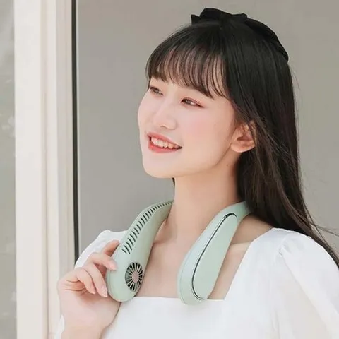 셀러허브 1 [XBI4HK6O]바람솔솔 USB 넥 선풍기 휴대용 넥풍기 생필품 (16360362)