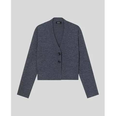 아페쎄 25FW 아페쎄 가디건 WVBEEF22328PLC CHARCOAL GREY DOM