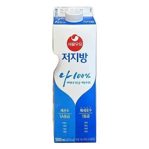 셀러허브 식품 서울 저지방우유 1L x 2개 d47781