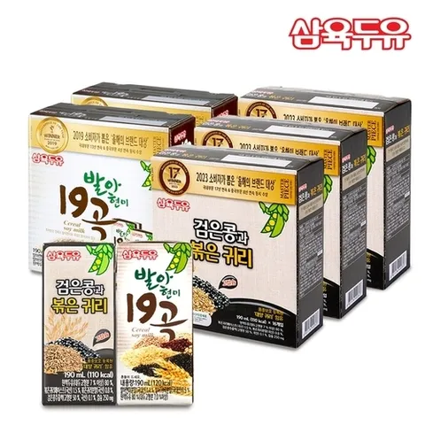 삼육두유 삼육 검은콩과 볶은귀리 190ml x 48팩 + 발아현미19곡 190_P369808497