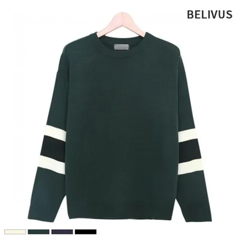 빌리버스 남자니트 BTS055 오버핏니트 남성니트티 남자티셔츠_P087259522