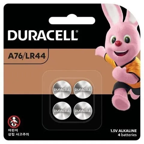 셀러허브 1 [HYIJQZB9_4B]듀라셀 알카라인 코인셀 LR44(4입)