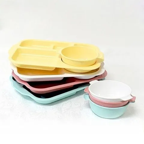 셀러허브 1 [XBHL4006_56]텔 급식판 파츠 세트(식판+국그릇)