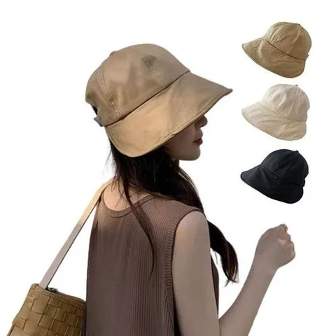 셀러허브 1 여자 캐쥬얼 면원단 버킷햇 클래식 벙거지 모자