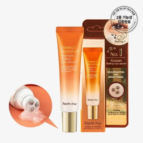 팜스테이 진생 앤 나이아신아마이드 프리미엄 롤링 아이 세럼 25ml