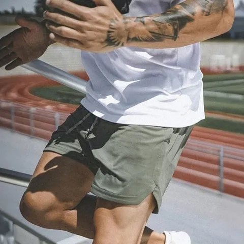 엄지척 남성 4컬러 허리밴딩 숏팬츠 트레이닝 헬스 반바지