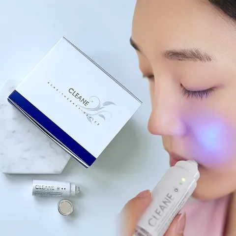 클리네 [FDA인증] 클리네 아크네 휴대용 여드름 치료기/ 뾰루지 트러블 피부진정 개선 보호 임상시험완료 의료기기