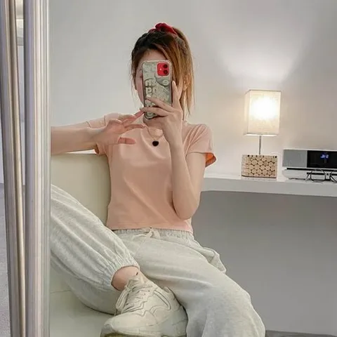 셀러허브 패션 [리더스]  컬러풀 반팔 오버 썸머 크롭티 스타일리쉬 (16093036)