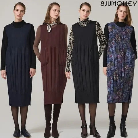 홈쇼핑NINE 홈쇼핑인기 플리츠 패딩 원피스1종_P415435177