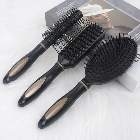 셀러허브 생활리빙 사각형 헤어볼륨브러쉬 1p 쿠션 드라이 여자 머리결빗