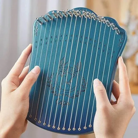 셀러허브 1 [HYIK1GUO_4B]17음계 미니악기 미니하프 S-1 블루 미니악기