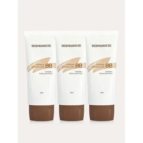 더마하우스 내추럴 썬 비비크림 50ml 3개 / 커버력좋은비비 잡티커버 피부톤보정_P067692668