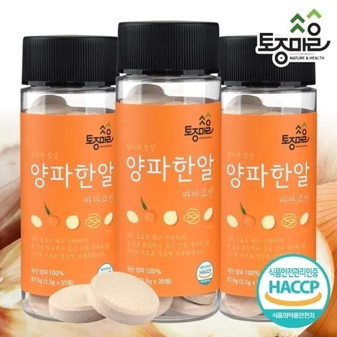 토종마을 토종마을]HACCP인증 마마코인 양파한알 35코인 (2.5g x 35정) X 3통12071138588275