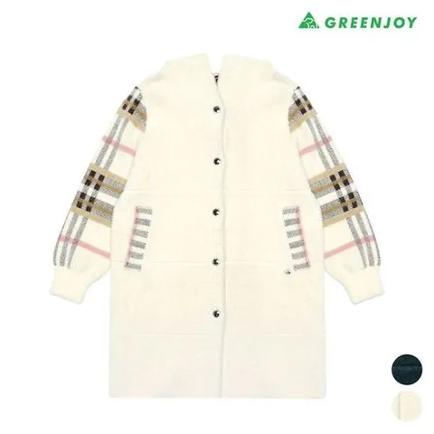 그린조이 여성 등판 체크 쉐타 코트GF23SG83W_P369694753