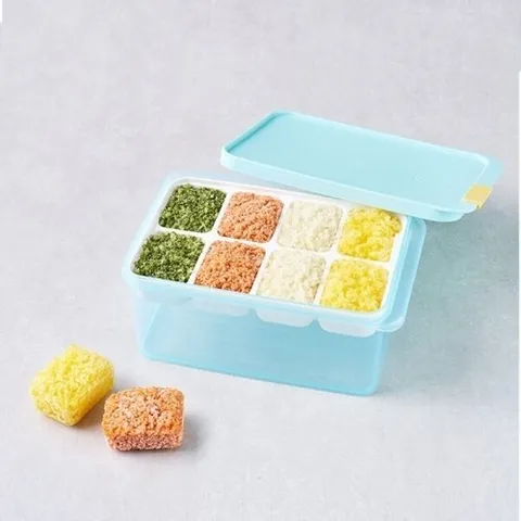 락앤락 [본사] 프리저 핏 냉동실 정리용기 1.65L + 칸칸이 8구 (HFL104D8)