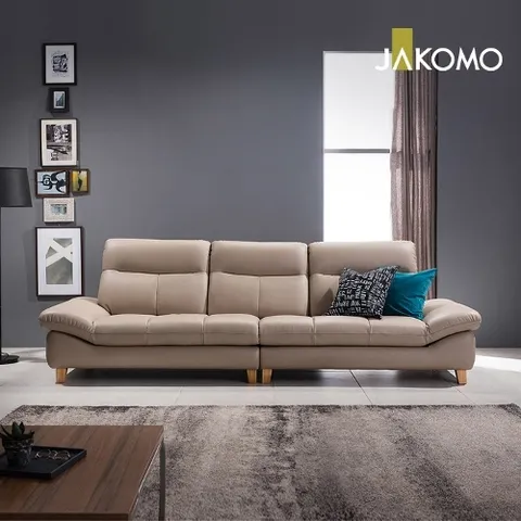 자코모 에비뉴엘 3.5인 천연면피 소가죽 소파