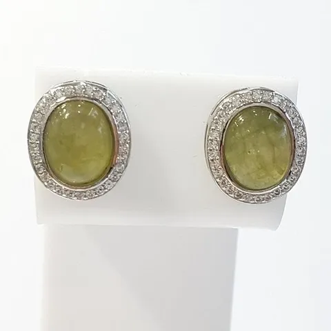 셀러허브 패션 [블루케이] 그린사파이어 원석 귀걸이 230311-23