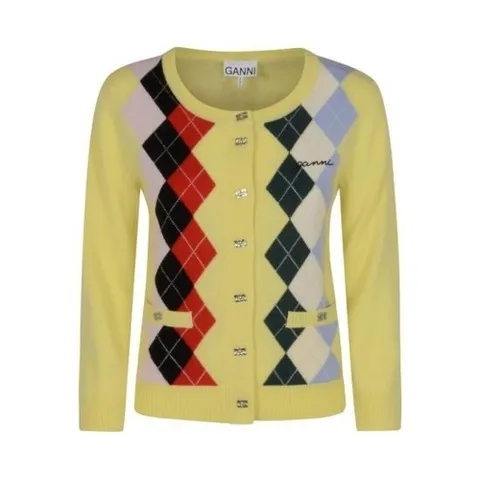 가니 25FW 가니 가디건 K2533122 PEAR SORBET DOM