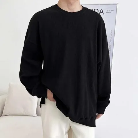 셀러허브 패션 [JHP147P4_51HD]남성 남자긴팔면티 빅사이즈 골지 티셔츠