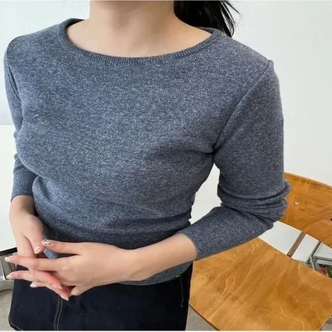 셀러허브 1 [XBI8LI3N]스퀘어니트 5컬러 여자니트 브이넥니트 라