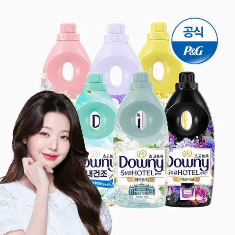 다우니 [비밀] 다우니 초고농축 실내건조/5성급 호텔컬렉션 1Lx6 본품