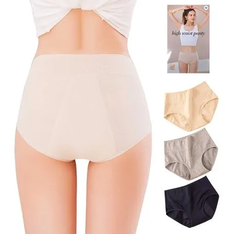 모든GO 하이웨스트 순면 위생팬티 3종세트 삼각 빅사이즈 샘방지 생리 방수포