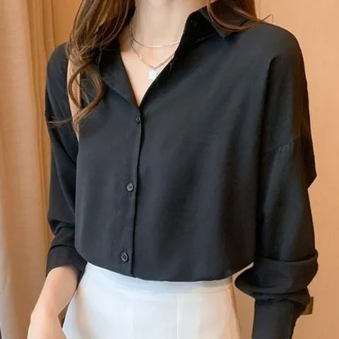 셀러허브 패션 [오노마] ONM 캐주얼 세미 루즈핏 심플 카라 셔츠 블라우스 (9284093)