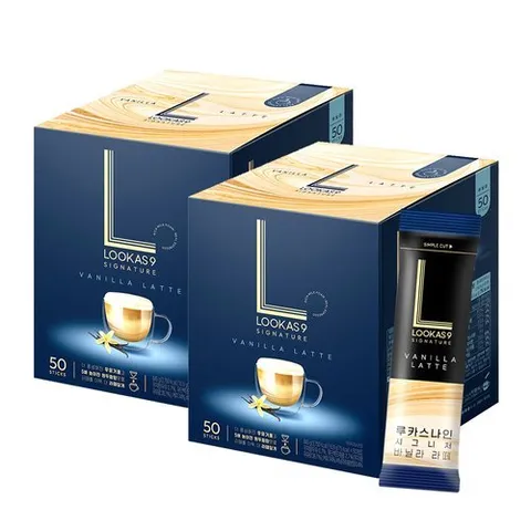 남양 [T] 남양 루카스나인 바닐라라떼 100T (50T x 2개) / 스틱커피