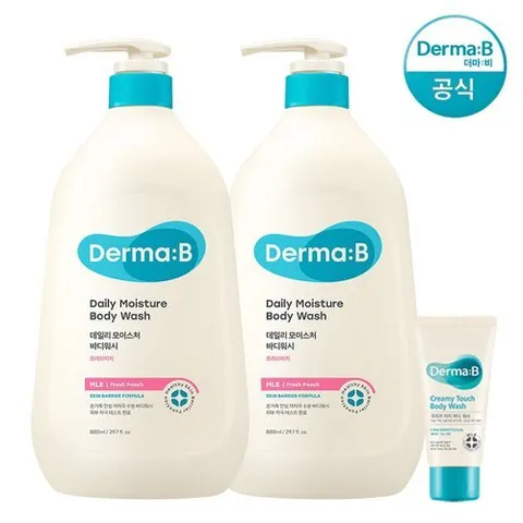 더마비 더마비 데일리 모이스처 (대용량) 바디워시 (프레쉬피치) 880ml 2개
