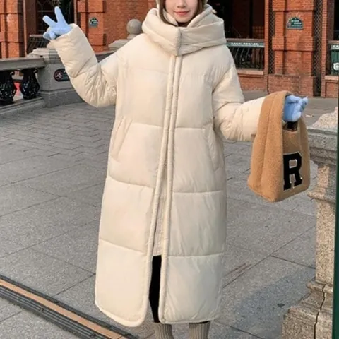 셀러허브 패션 [라일리여성의류] Rly 보온감 좋은 하이넥 롱패딩 롱점퍼 (45043792)