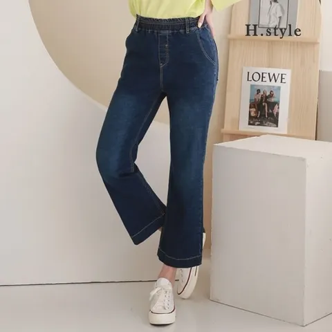 H스타일 CCHS22청밴드스판통바지 빅사이즈 데님_P338253248