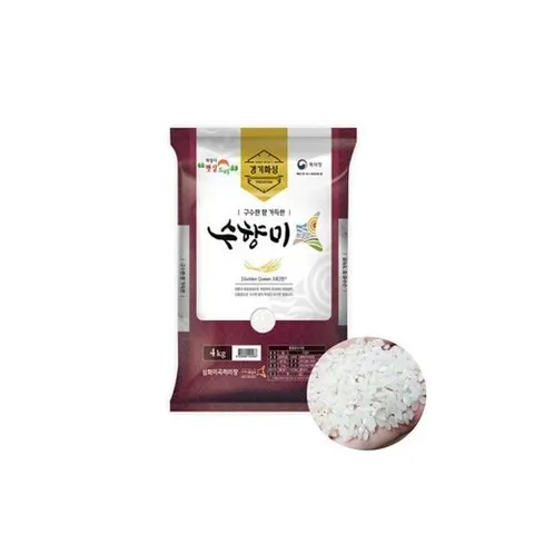 셀러허브 식품 25년 골든퀸3호 햅쌀 수향미 쌀4kg 상등급