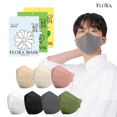 키리아마스크 (온) 플로라 KF94 새부리형 컬러마스크 100매