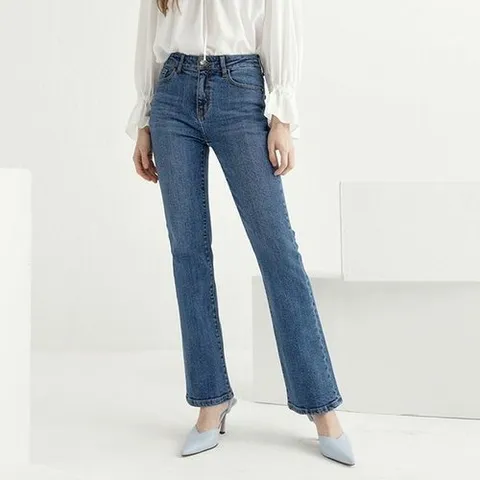 더핸드메이드 코튼 라이크라 슬림핏 데님 팬츠_P323767981