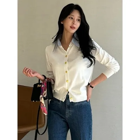 모리스커밍홈 셔츠레이어드 골드버튼 가디건M2501CD003A_P383721454