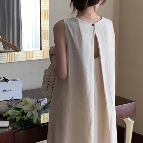 셀러허브 패션 [XBKLXYL5_65]나시 뒤트임 민소매 바스락 여름 휴양지 (49915327)