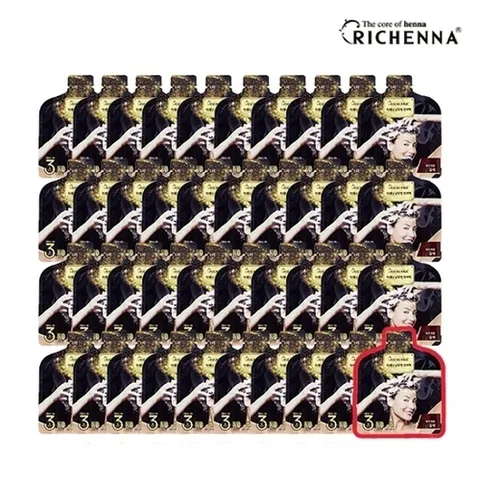 리체나 파우치형 40팩] 리체나 샴푸형 3분 염색제 23266851588807