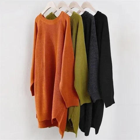 셀러허브 패션 빅사이즈사랑해요 w106L111 롱루즈 나그랑심플니트 EB