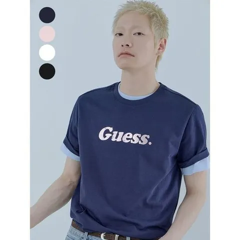 게스 유니 크랙호일 반팔티셔츠 MQ2K8436_P424835101
