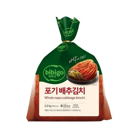 CJ제일제당 비비고 포기배추김치 2.6kg x1개
