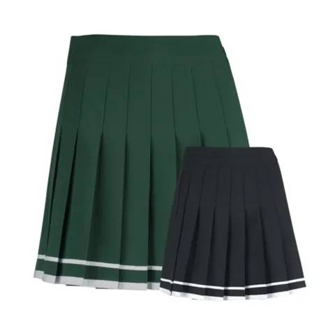 보스케 여성 봄 가을 골프웨어 테니스 플리츠 주름 스커트 치마바지