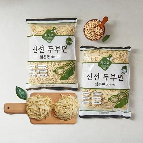 셀러허브 식품 차마요 신선 두부면 넓은면+얇은면 (500gx2개)
