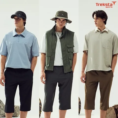 트렉스타스포츠 25SS 남성 쿨아이스 7부팬츠 3종