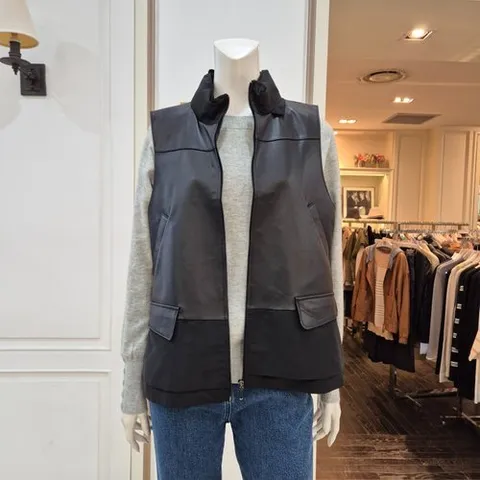 앤클라인 양가죽후드베스트 AX3H1VT0230-99-BP