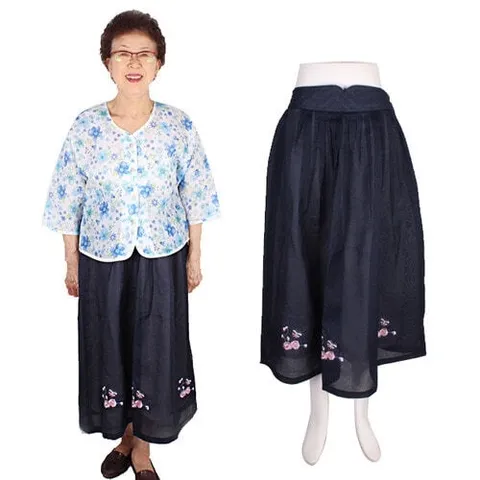 패션플러스 [할마마마] 칠부물모시저고리치마 여름생활한복 개량할머니옷80대