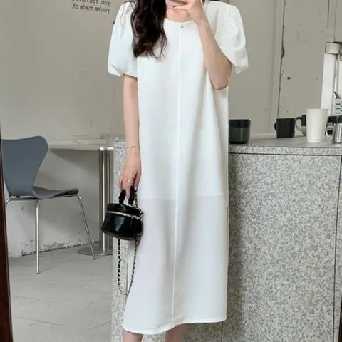 디에이치 블링 화이트앤블루 원피스_P323810092