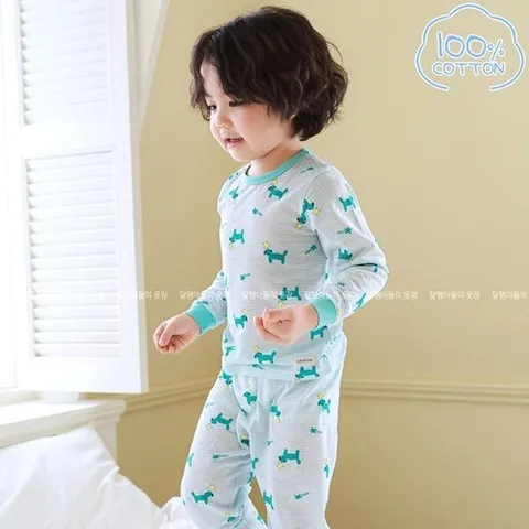 바풀 PPIPPILONG 아동내복 순면 유아 아동 봄 실내복 잠옷 상하 PL FW41-04_P370272260