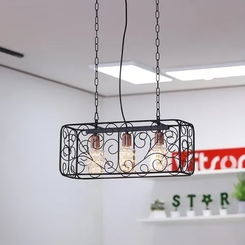 셀러허브 1 팬던트 쉐이드 3등 블랙