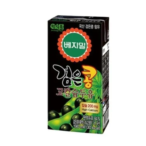셀러허브 식품 베지밀 검은콩 고칼슘 두유 190ml x 48개 (36118503)